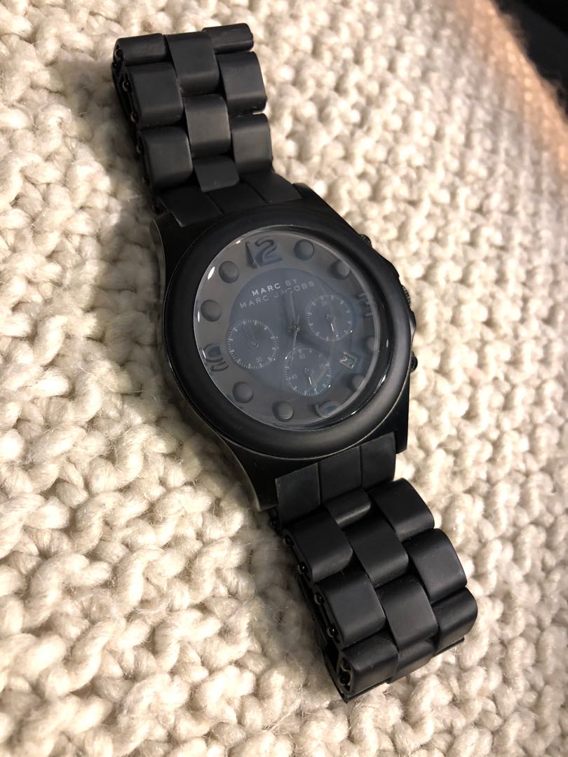 MARC JACOBS Pelly Black Theme Men s Fashion Watches
