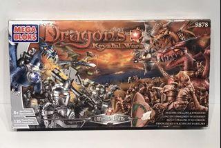 Mega  美高 美家寶 Dragons Krystal Wars Ultimate Battle 9878 Mega Bloks 2003 NIB New sold as is.