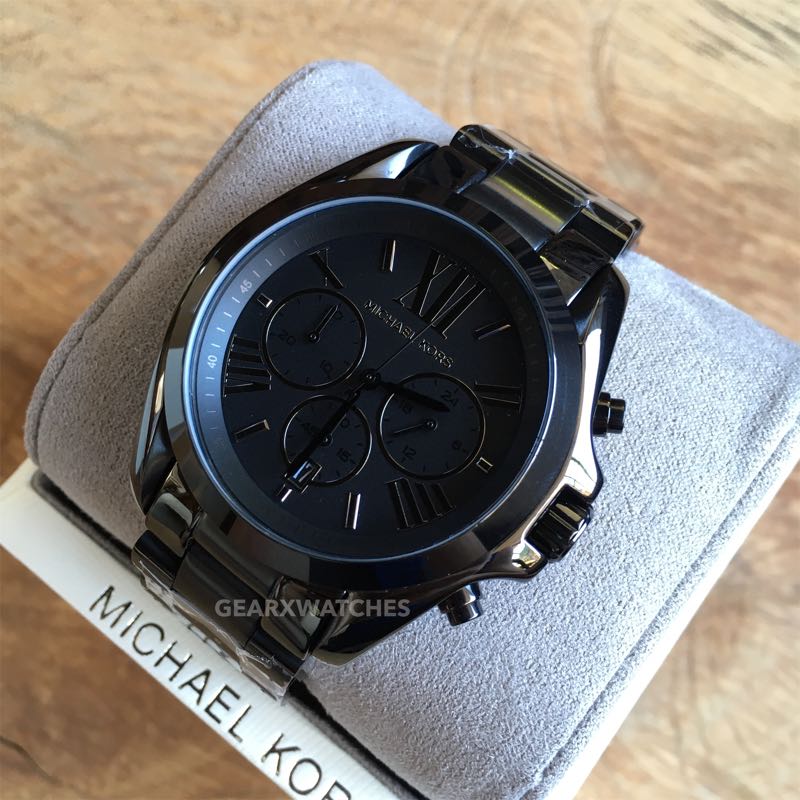 Michael Kors Mens Blake Black Stainless Steel Bracelet Watch 42mm  Macys