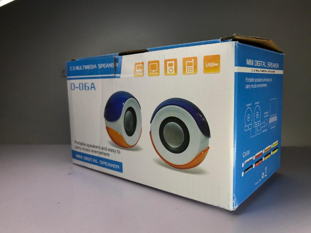 Mini Digital Speaker D 06a 2 0 Multimedia Speaker Usb Power Connection 3 5 Audio Input White Color Audio Soundbars Speakers Amplifiers On Carousell
