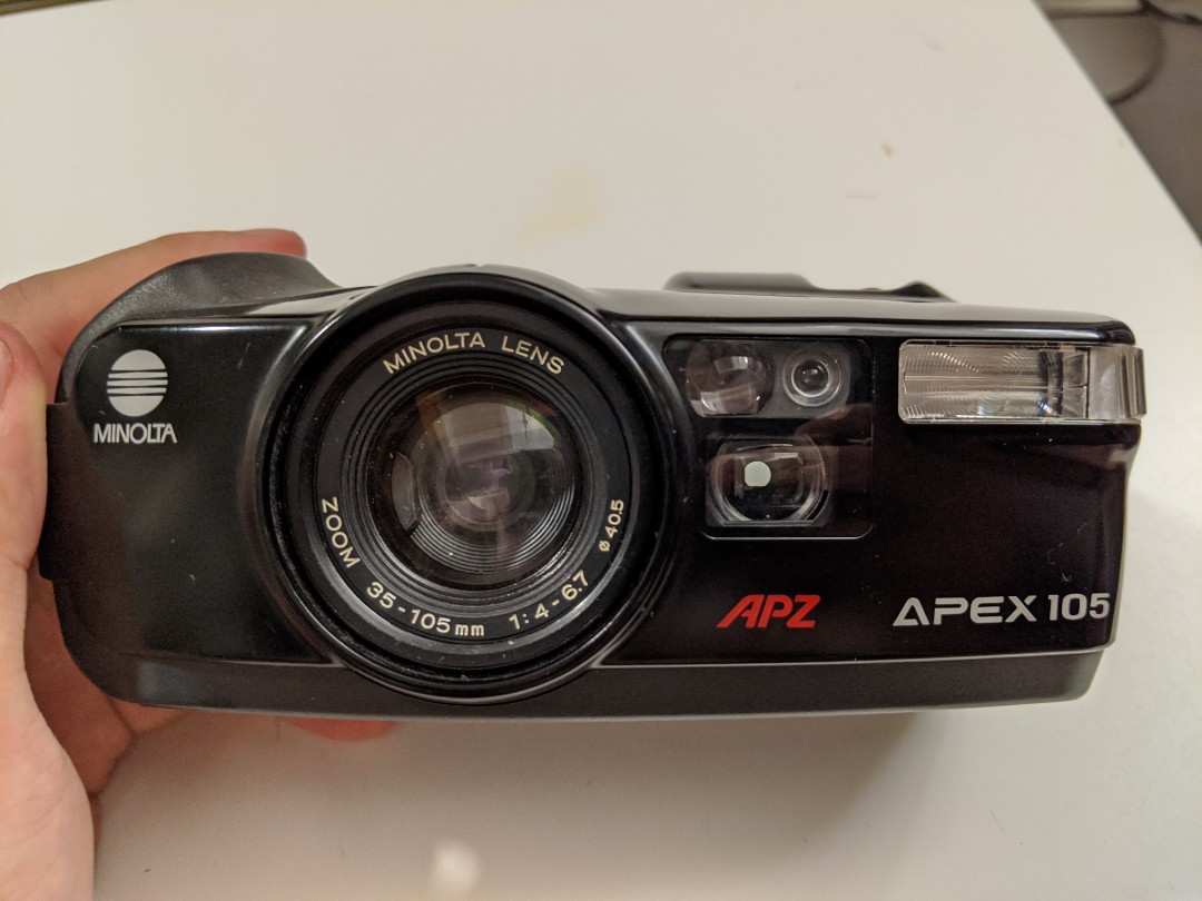 Minolta APZ Apex105 film 菲林相機, 攝影器材, 鏡頭及裝備- Carousell