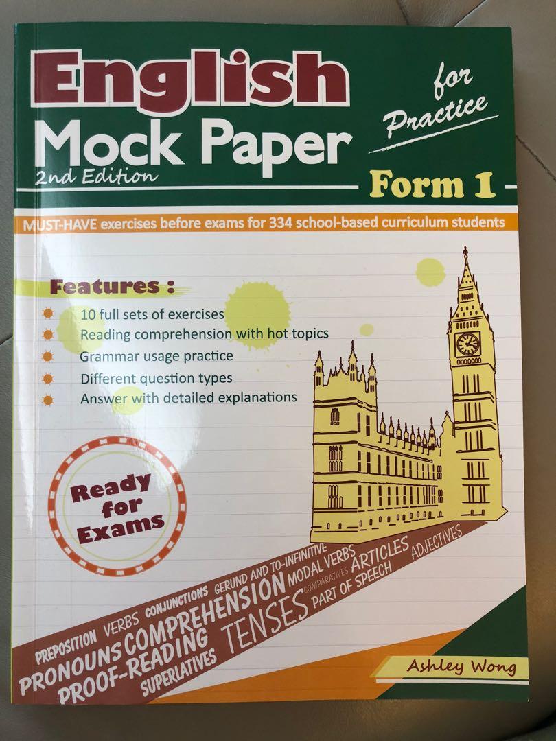中一英文mock Paper 練習 全新 興趣及遊戲 書本 文具 教科書 Carousell