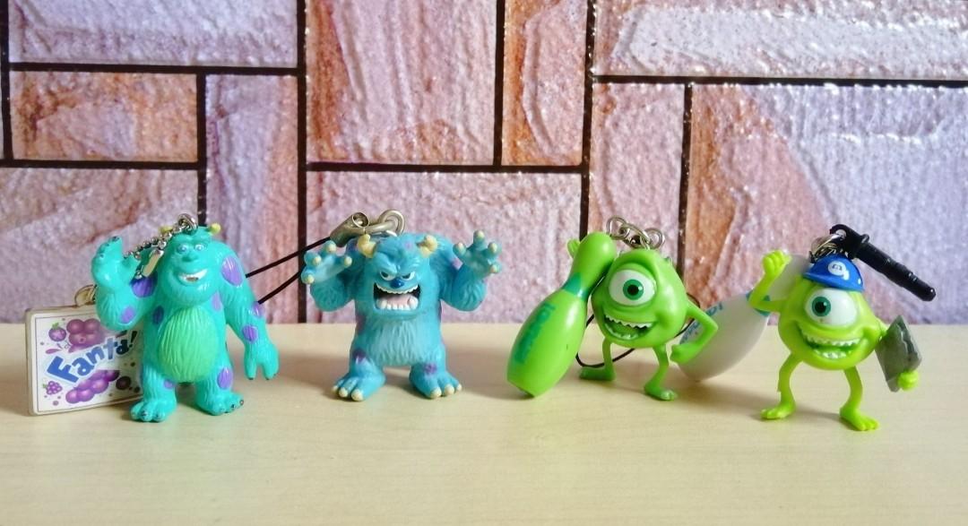 Monster Inc Sully And Alien Phone Strap Keychain Toys Games Action Figures Collectibles On Carousell