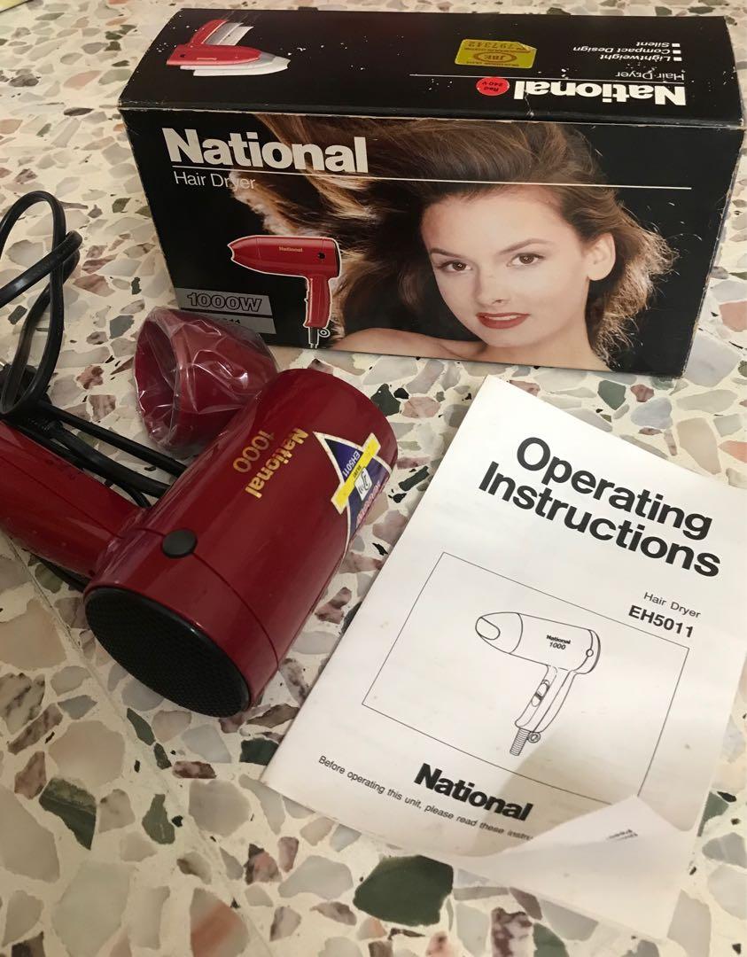 National hair dryer 1000W EH5011 Beauty Personal Care Hair
