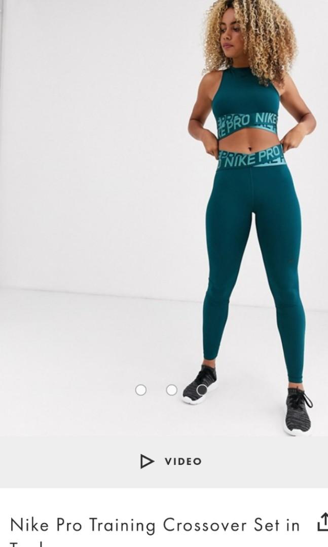 Nike Pro crossover waistband leggings, Women's Fashion, Activewear on  Carousell