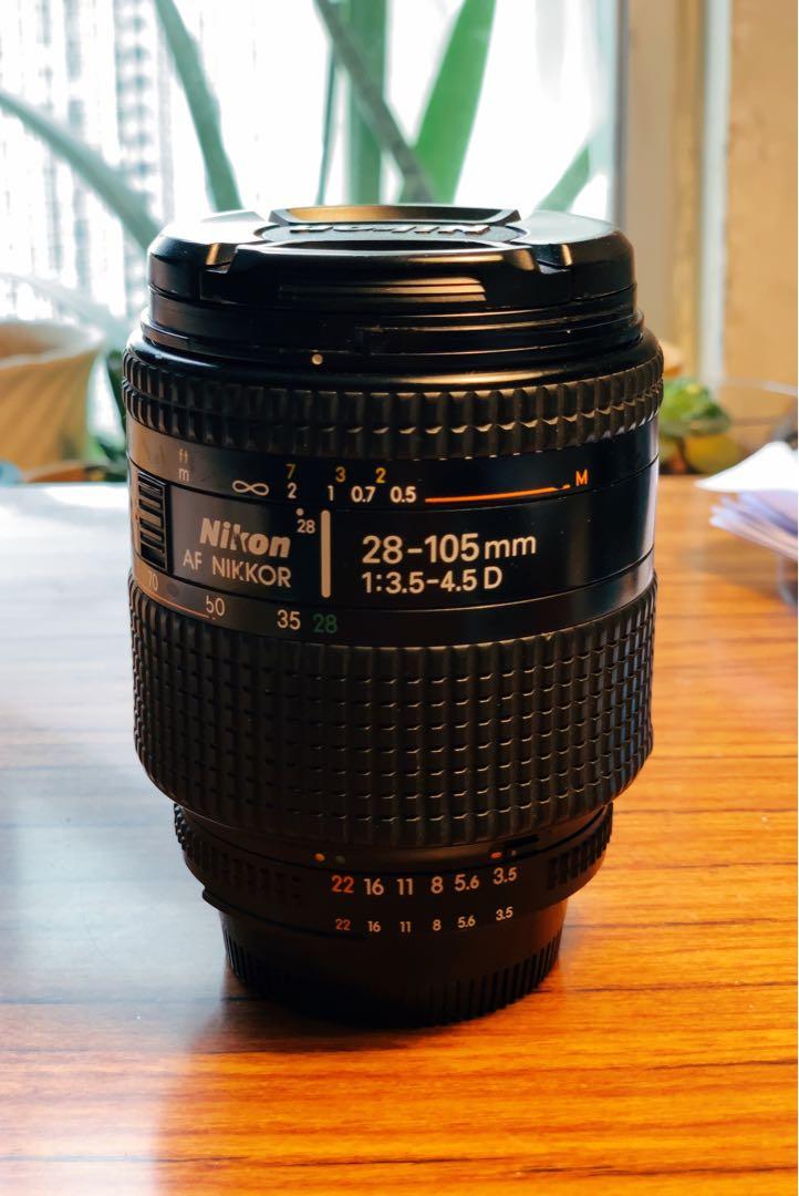 Nikon AF 28-105mm f/3.5-4.5d macro, 攝影器材, 鏡頭及裝備- Carousell