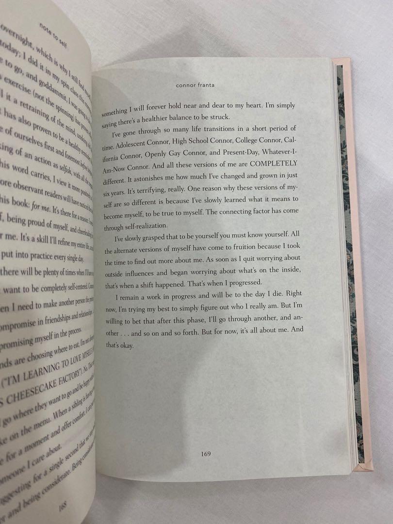 Note To Self By Connor Franta Books Stationery Books On Carousell