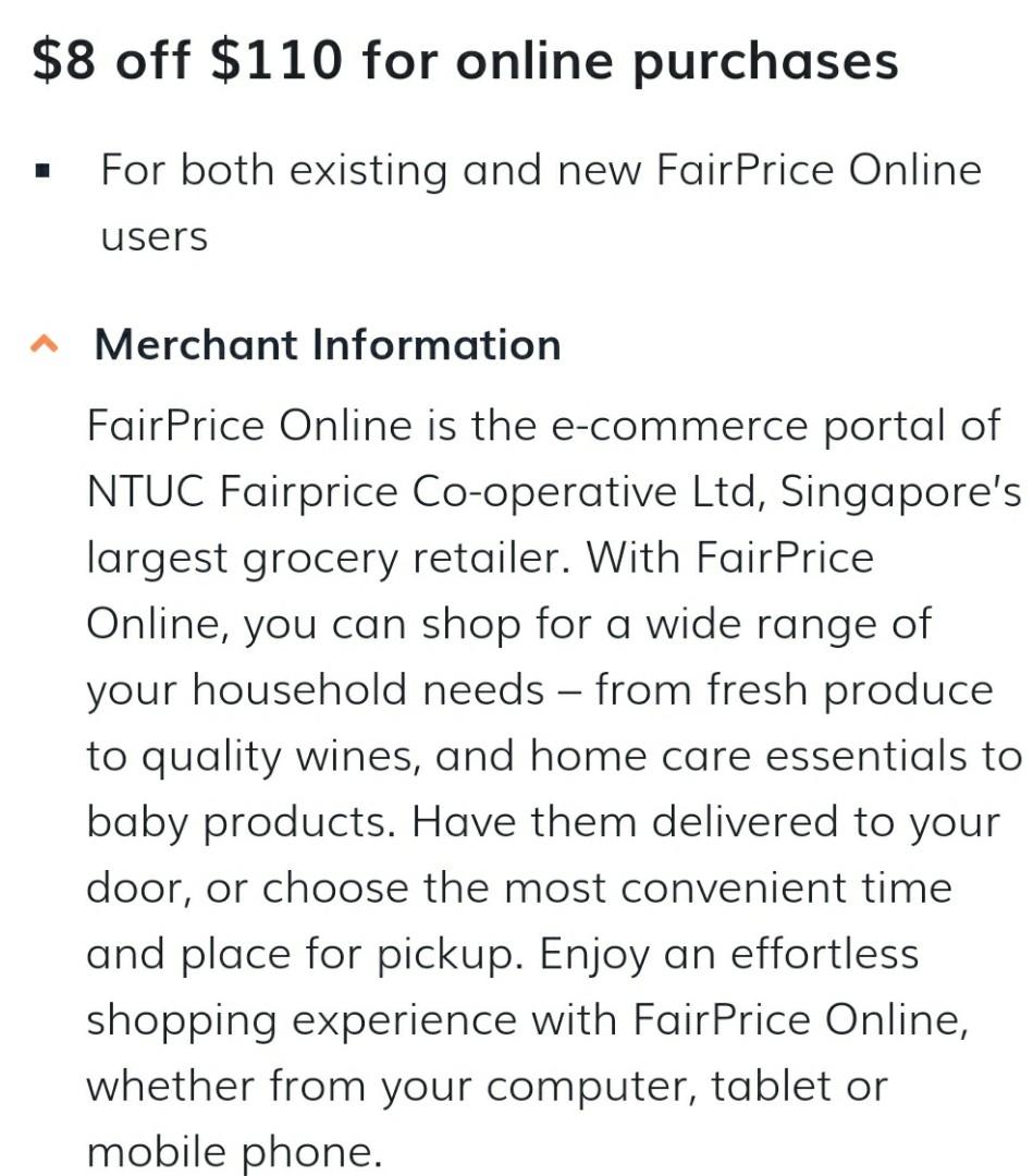 Fairprice promo code new user discount