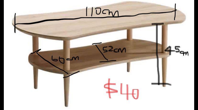 Oak side table (Category: Tables & Sets) located in Singapore. Submitted by humpday (Listing ID 1024393512, Image 1). Description: Only used once for shoot Will be thrown away by thurs - 30th July.