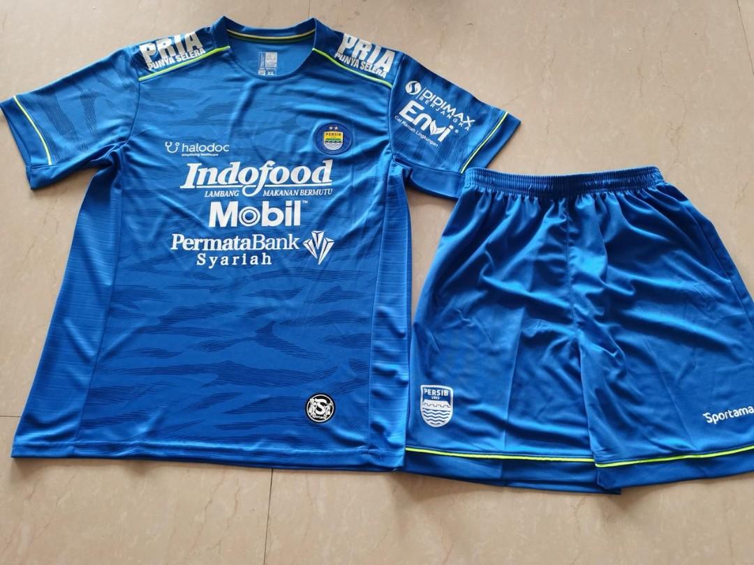 Persib Home Football Jersey Youth Kids Set 20 21 Babies Kids Boys Apparel 4 To 7 Years On Carousell