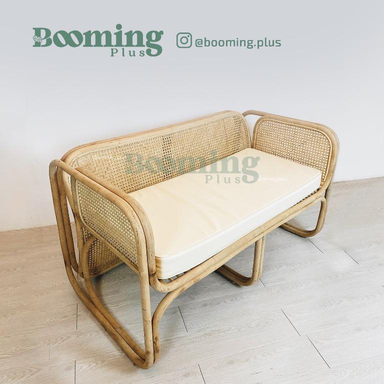 Sofa rotan moden sale