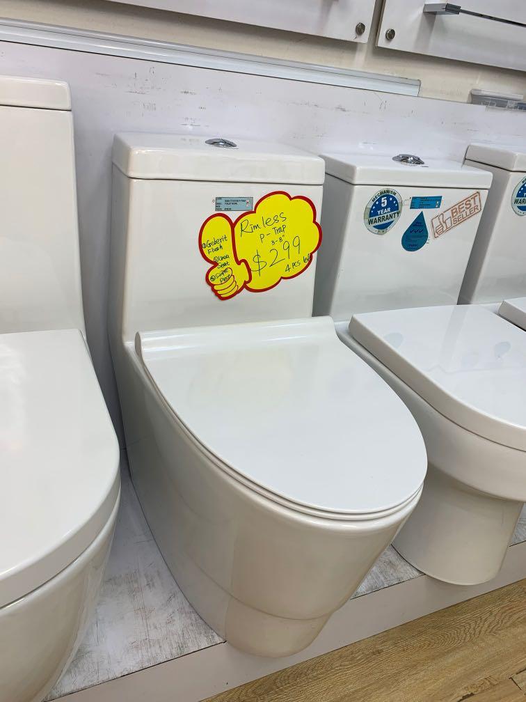 Rimless P Trap Toilet Bowl Furniture Home Living Bathroom Kitchen Fixtures On Carousell