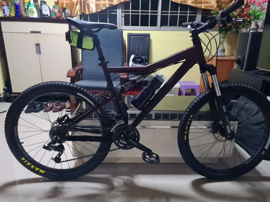 Decathlon rockrider full suspension sales
