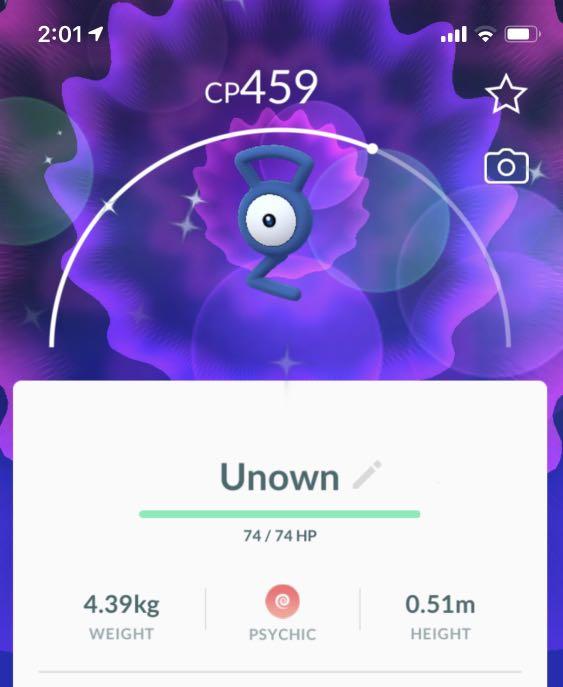 Shiny Unown G Pokemon Go, Video Gaming, Gaming Accessories, Game
