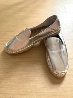 silver espadrilles