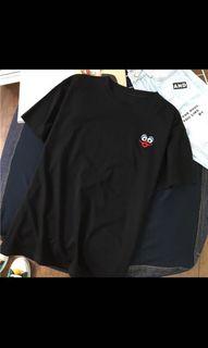 Simple black tee