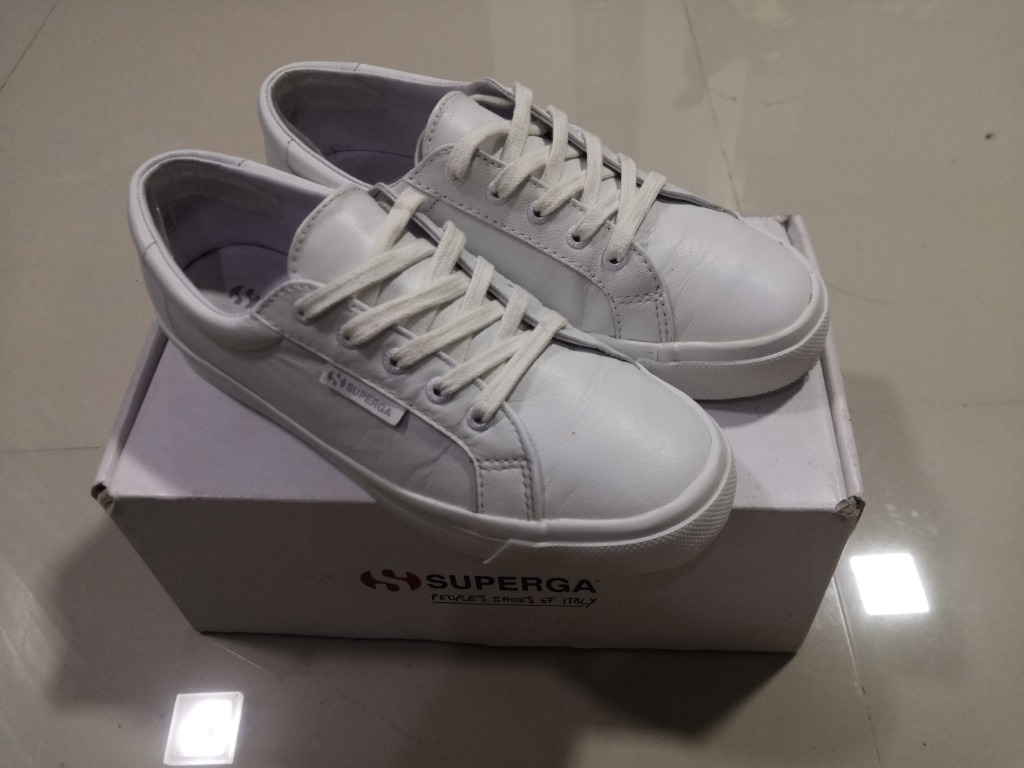 how to clean white leather superga