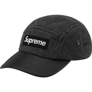 Supreme 2 tone denim camp cap black