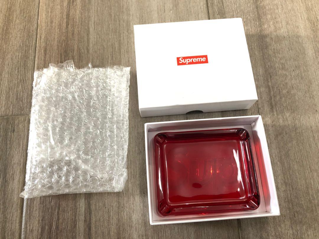 Supreme Debossed Glass 軽かっ Ashtray Red 灰皿 