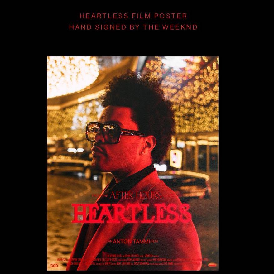 The Weeknd Hand Signed After Hours Posters Music Media Cds Dvds Other Media On Carousell