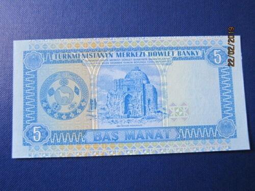Turkmenistan 5 Manat Banknote 181 Vintage Collectibles Currency On Carousell