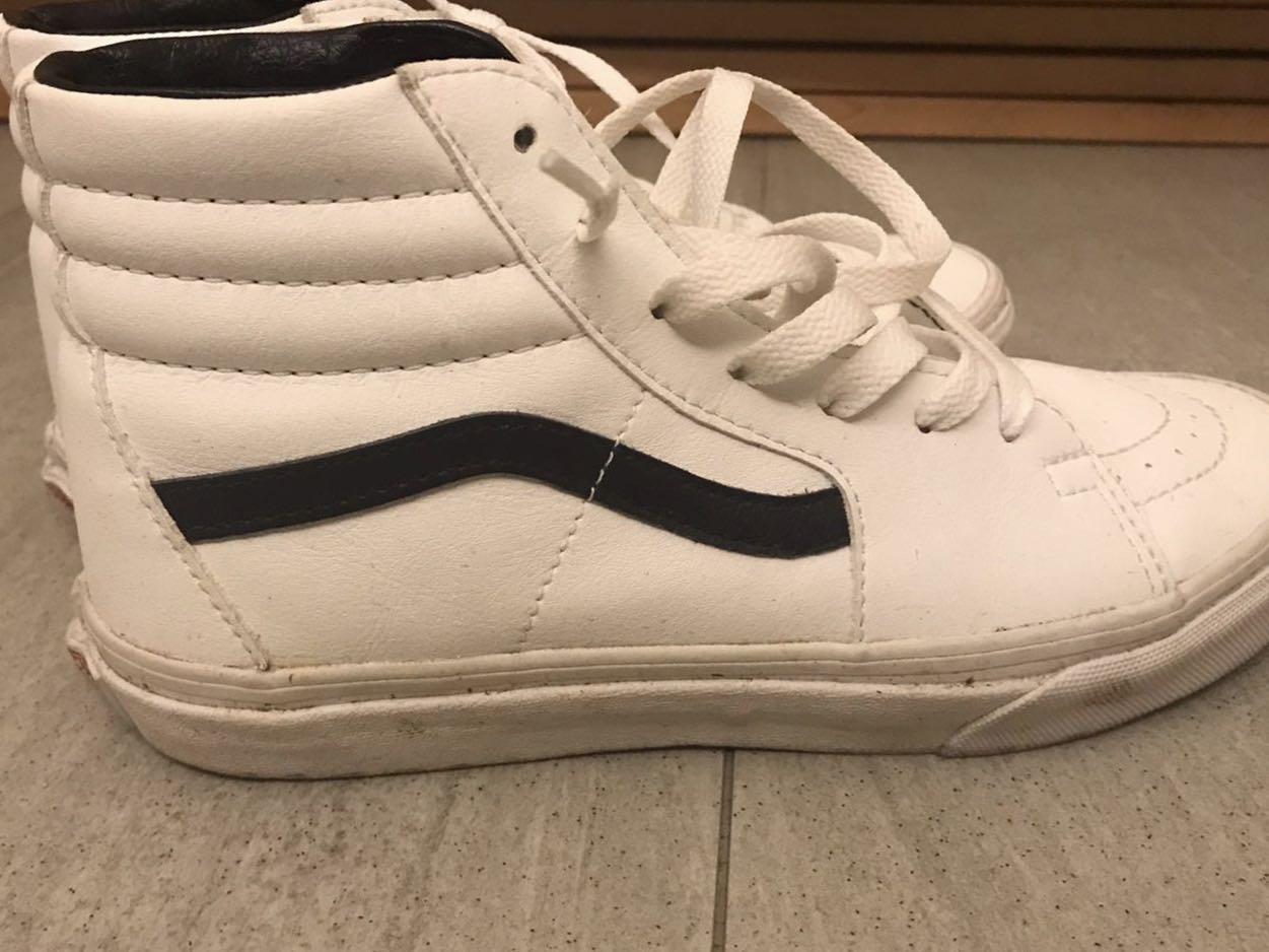 vans high cut white