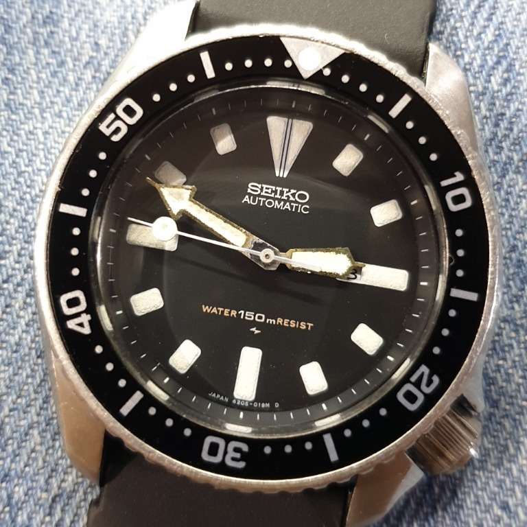 Vintage Seiko 4205-015K Diver 150 Meters Automatic Men's Watch, Women's  Fashion, Watches & Accessories, Watches on Carousell