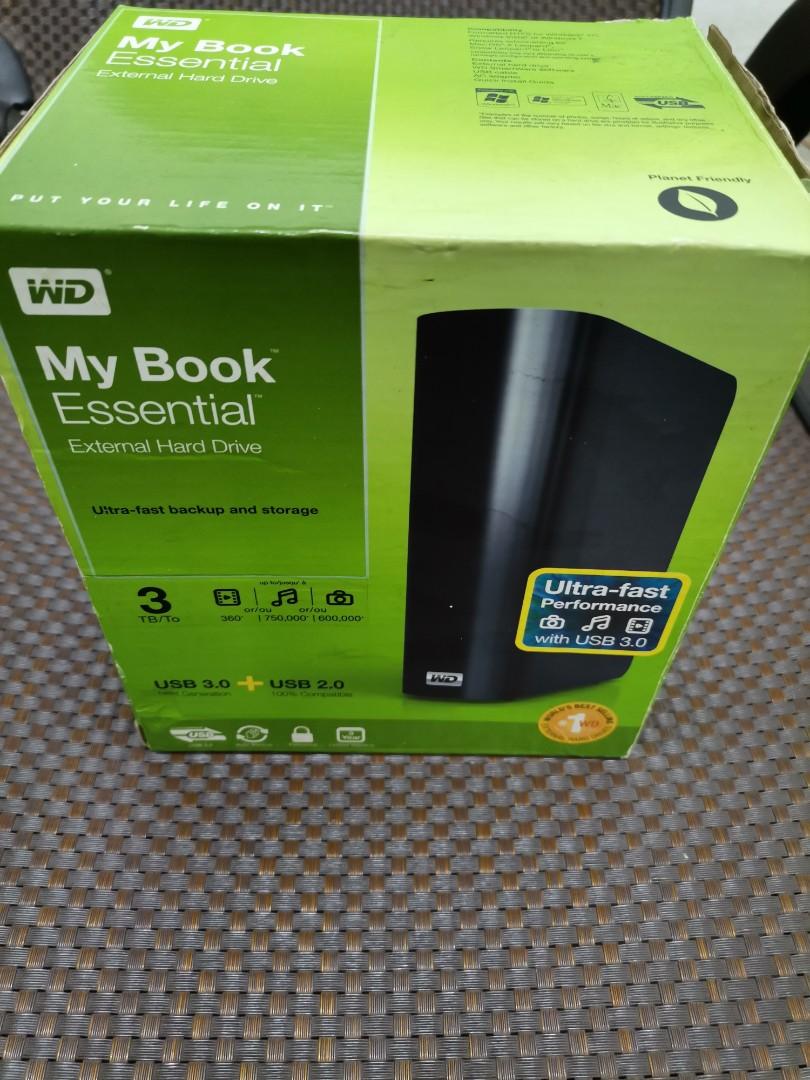 Wd External Hard Drive 3tb Like New Electronics Computer Parts Accessories On Carousell