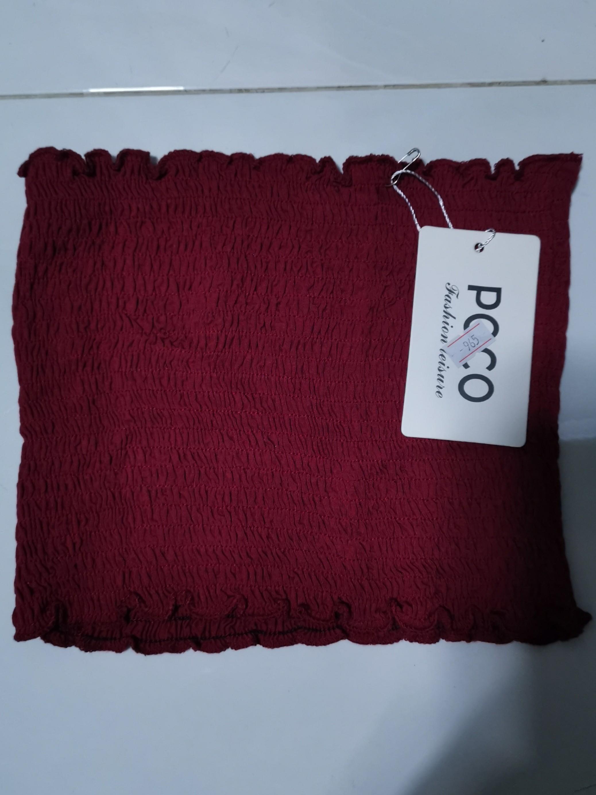 burgundy ruffle top