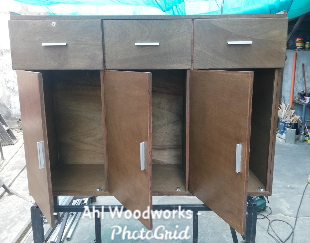 Wooden Tv Rack Cabinet Made To Order Home Furniture Furniture Fixtures Shelves Drawers On Carousell