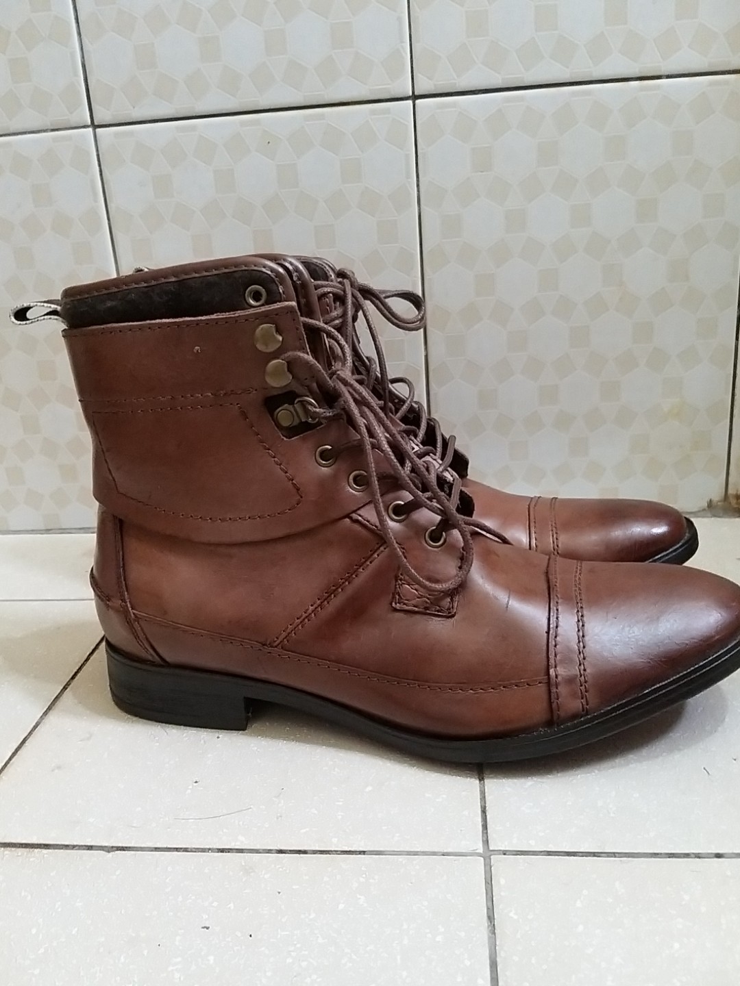 zara tan boots