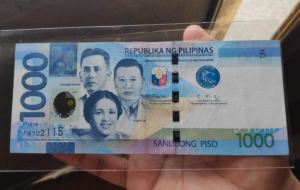 1000 Peso Banknote Serial Error Antiques Currency On Carousell