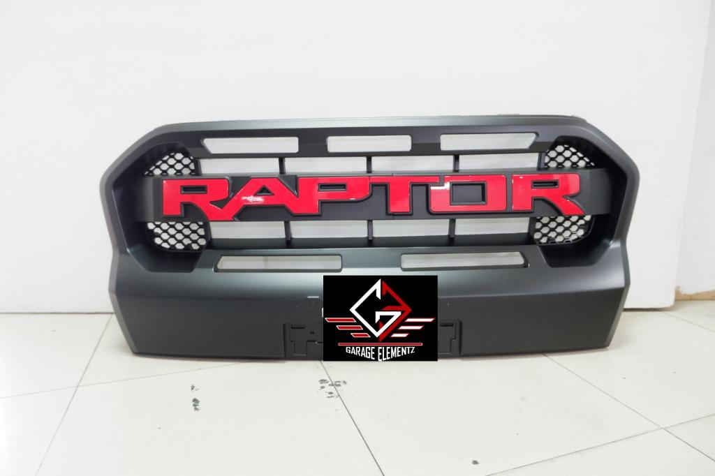 2016 to 2021 Ford Ranger Front Raptor grill with extension and red ...