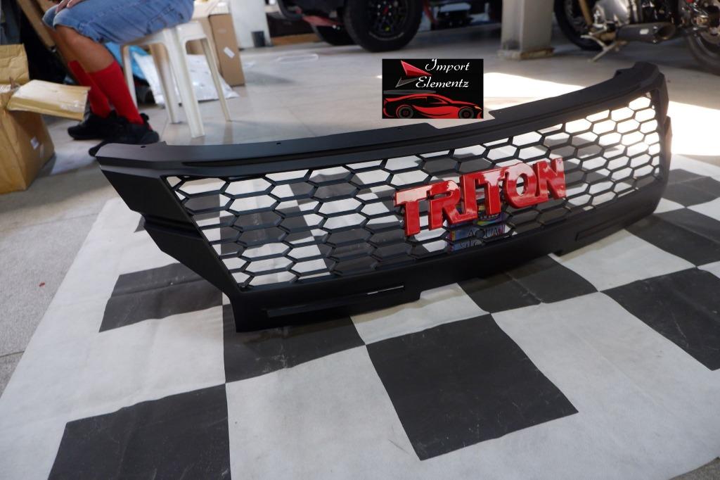 2019 to 2022 Mitsubishi Strada Triton Honeycomb Mesh Front Grill, Car ...