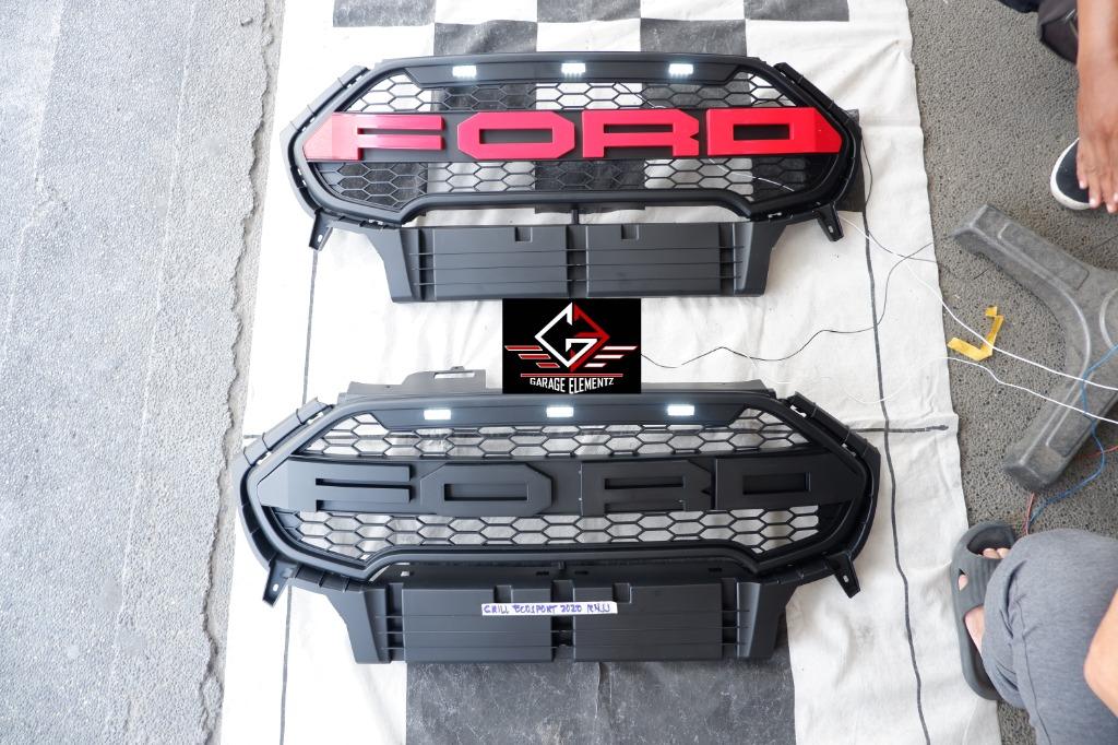 2019 to 2021 Ford Ecosport Raptor Front grill with led light, Car Parts