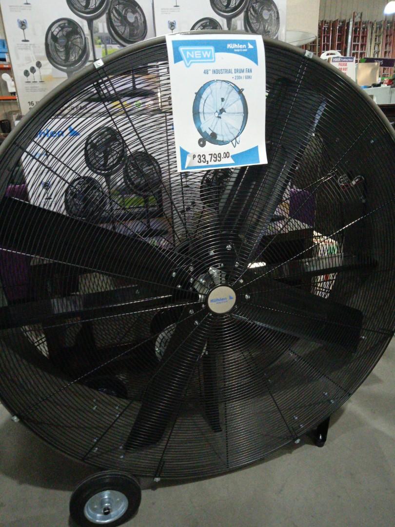 48 Industrial Drum Fan 230 Volt 60 Hz