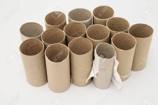 Brown Tissue Paper Roll Core Isolated On White Background Stock Photo,  Picture and Royalty Free Image. Image 75540437.