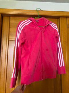 adidas 粉紅棉外套M