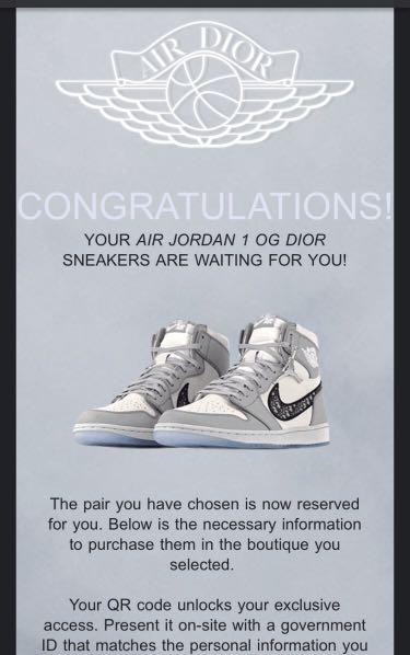 air jordan 1 og dior