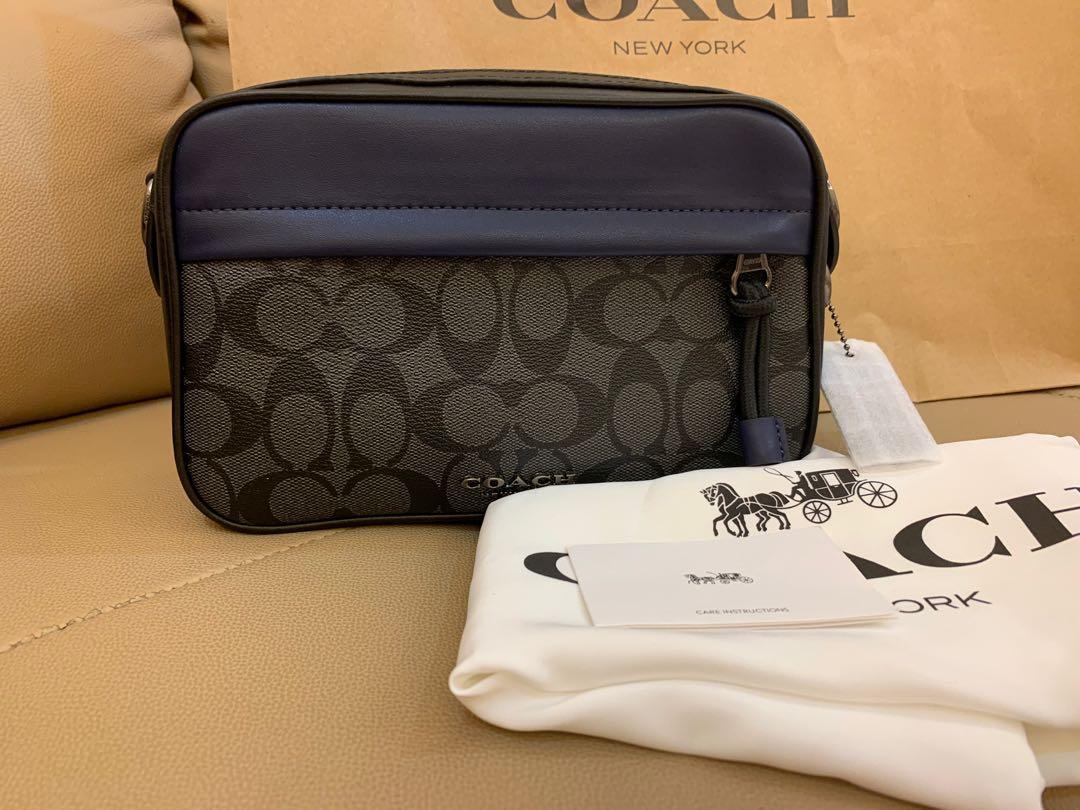 Coach new york men's bag clearance