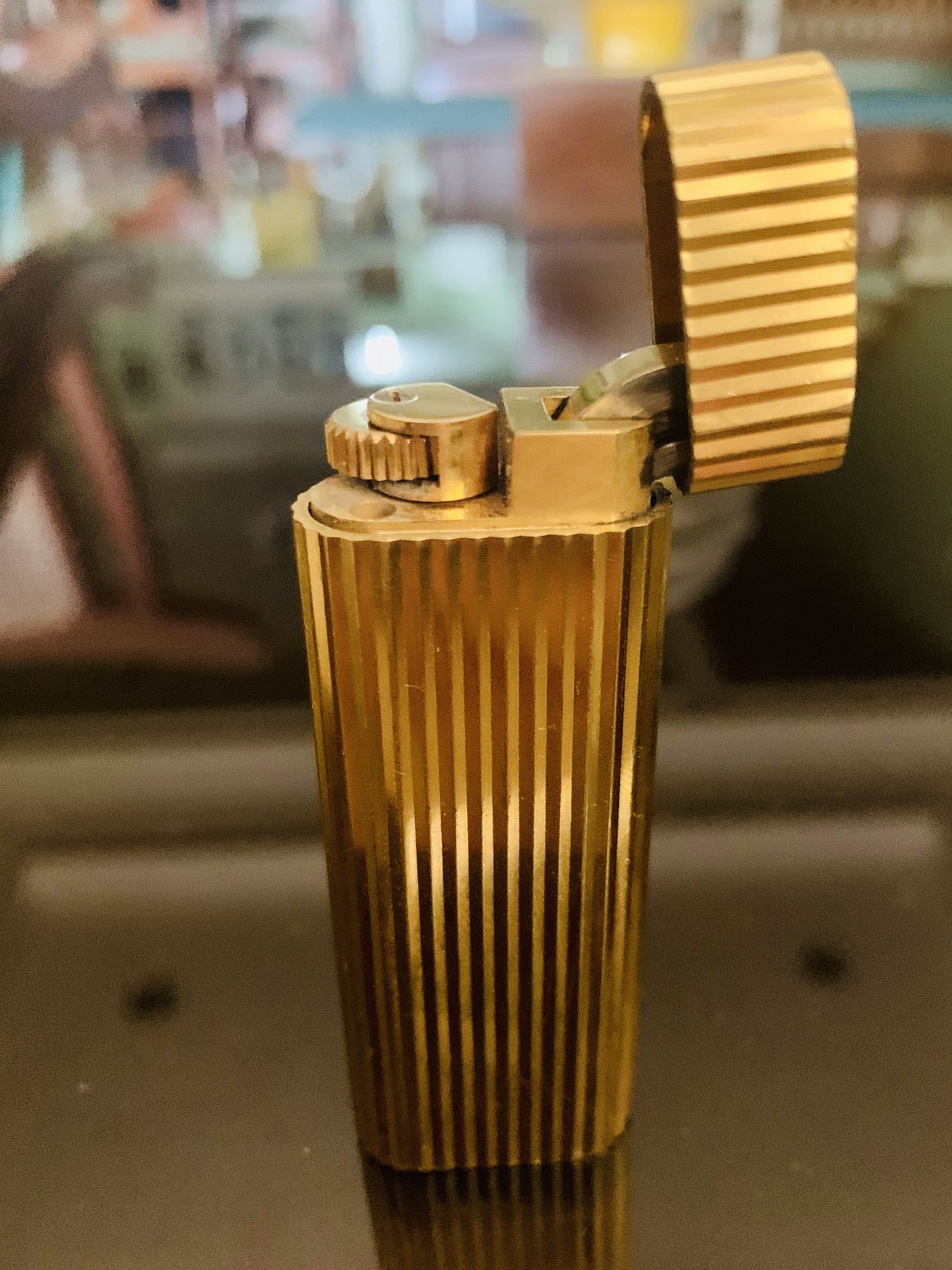 cartier 18k gold lighter