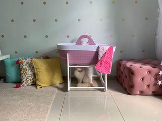 Baby/Newborn Moba Mosses Basket with stand