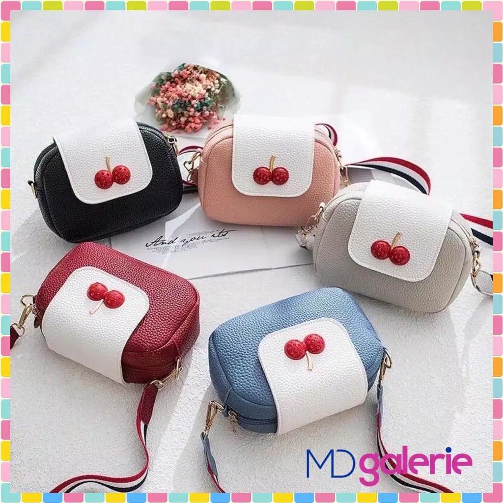 Tas Wanita Tas Kecil Tas Bahu Tas Selempang Wanita Cherry Kulit Kasual Import Fashion Korea 10580 Yl 03 Btm Women S Fashion Bags Wallets Sling Bags On Carousell