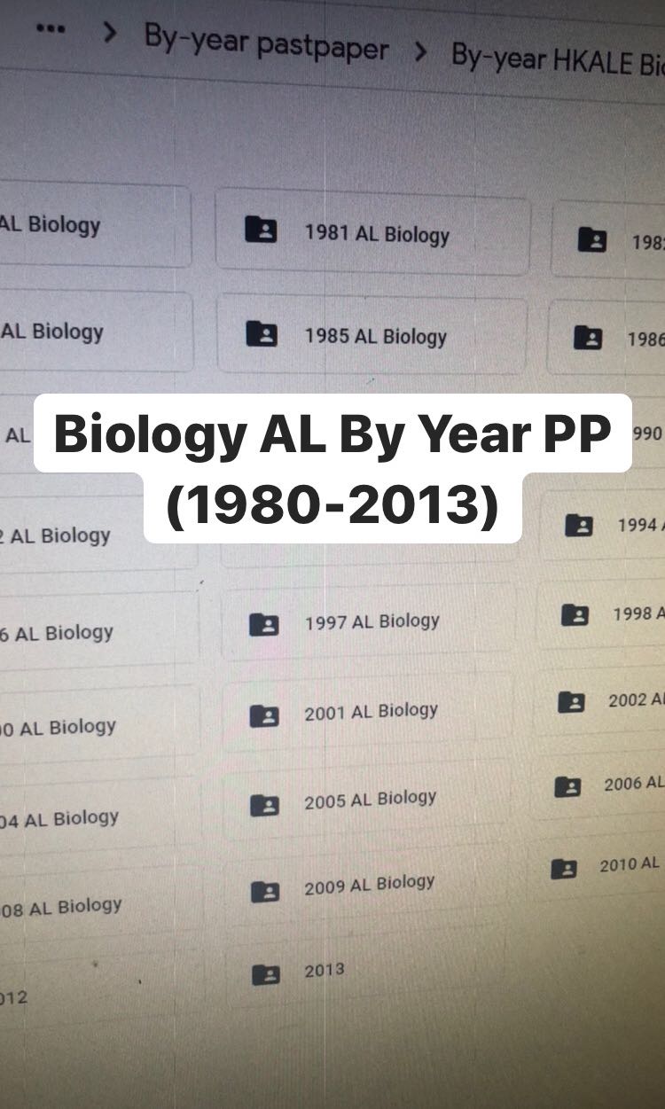 Biology AL past paper 連marking Scheme 及Report, 教科書 - Carousell