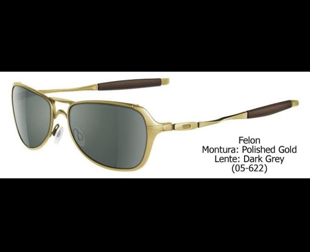 BNIB Oakley Felon Polished Gold w/ Dark Grey, Men's Fashion, Watches &  Accessories, Sunglasses & Eyewear on Carousell