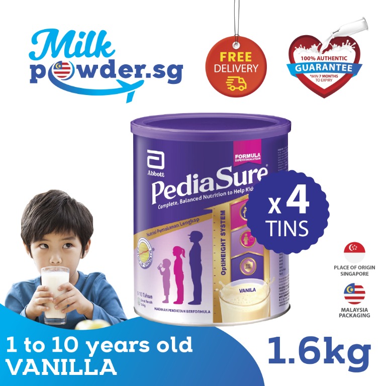 Bundle Of 4 Pediasure Optiheight Milk Formula Vanilla 1 6kg Babies Kids Nursing Feeding On Carousell