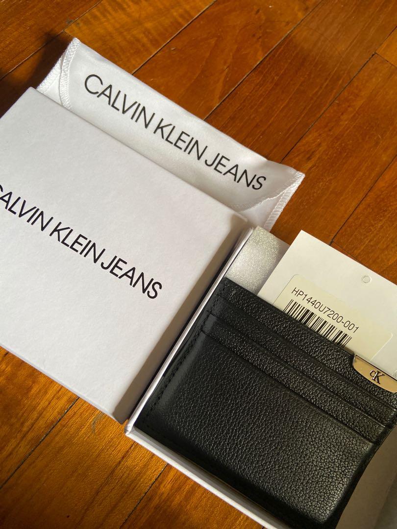calvin klein jeans card holder ✨, Men's Fashion, Watches & Accessories,  Wallets & Card Holders on Carousell