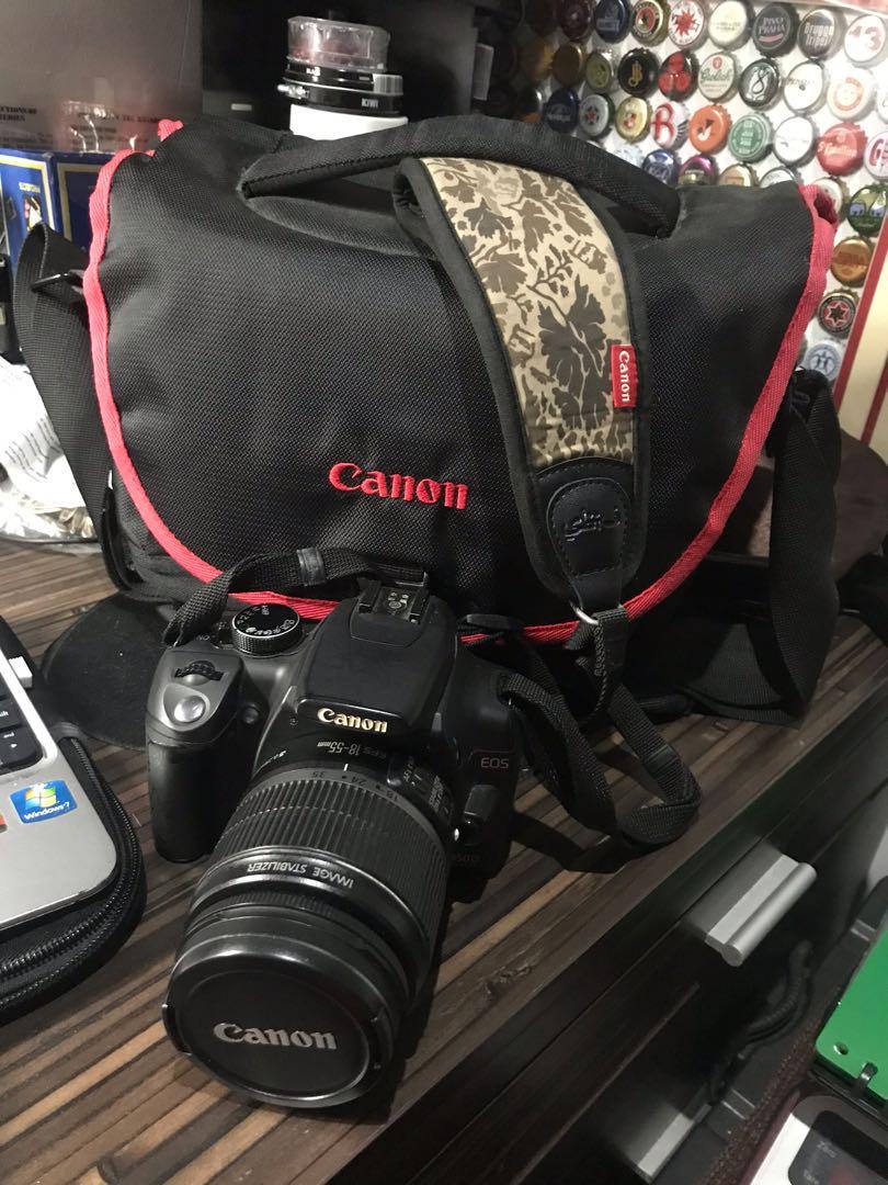 Canon EOS 350D Digital Camera (Category: Video Cameras) located in Taytay. Submitted by rdv1124 (Listing ID 1017999353, Image 2). Description: Selling AS IS WHERE IS Canon EOS350 With 18-55mm lens With box and battery One 2GB memory card Low actuation Changeable lens With neck strap With issue in auto focus but ok for manual focus Taytay Area Via bank transfer Bpi Gcash Buyer may book a rider for pick up .