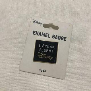 Disney Typo Enamel Badge! Disney Enamel Pin