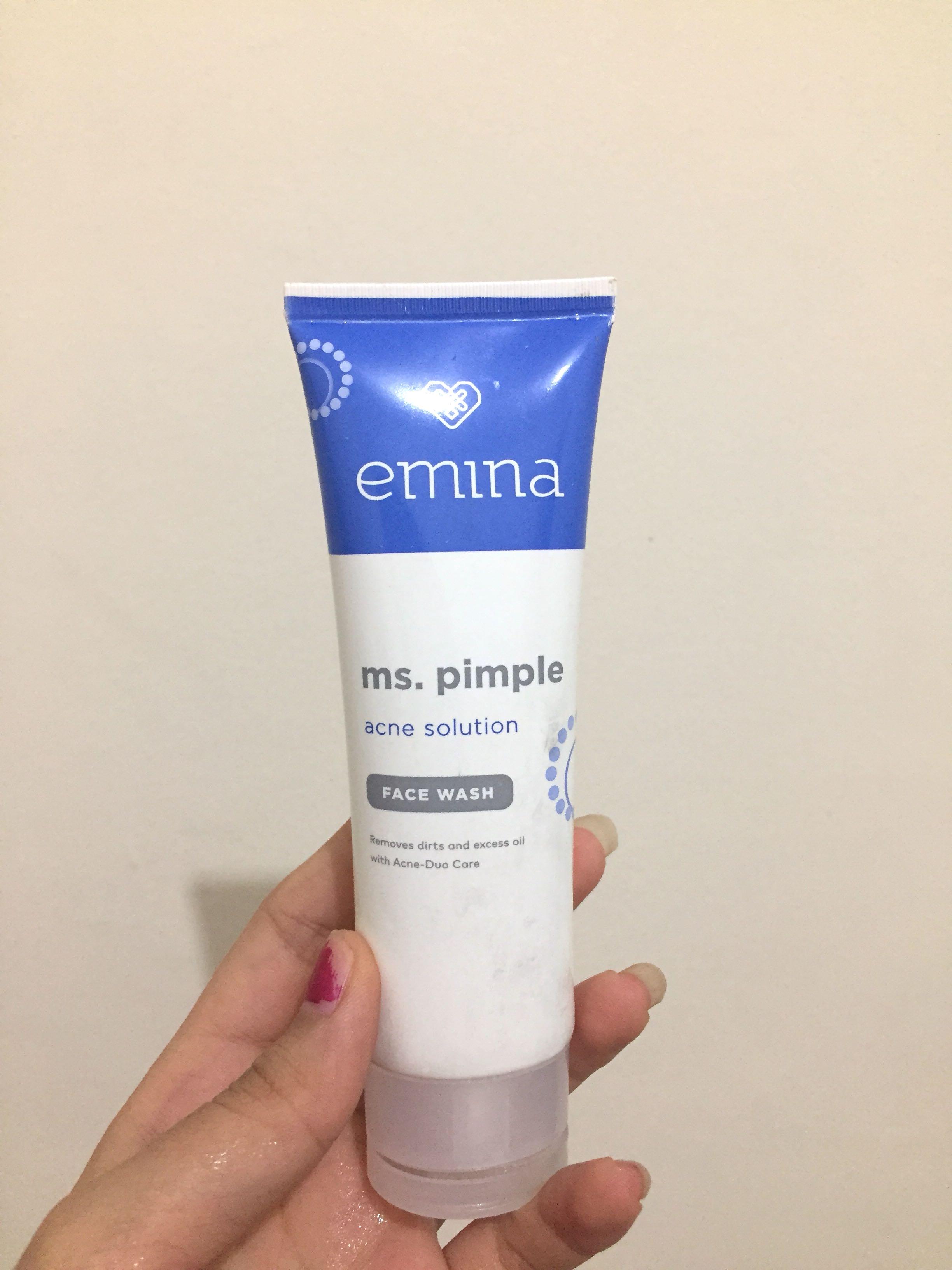 Emina ms 2025 pimple facial wash